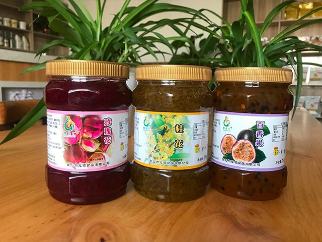 玫瑰花花茶、桂花花茶、百香果花茶